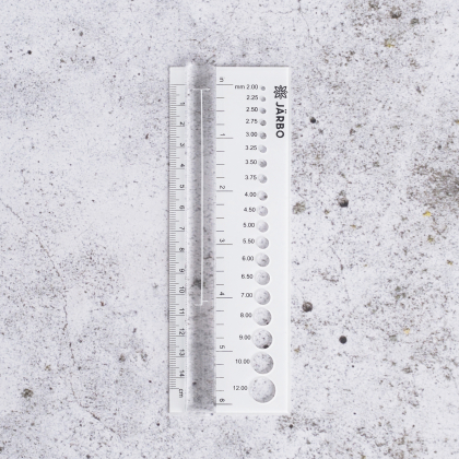 Stickmått med linjal från Järbo