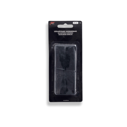 Självhäftande kardborrband 20mm x 1m svart