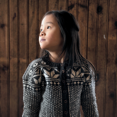 Kol – stickad kofta