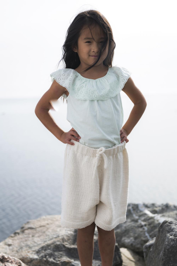 Klippa - stickade barnshorts