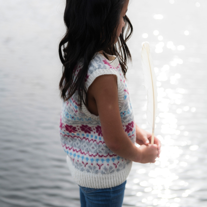 Arkipelag - stickad barnväst