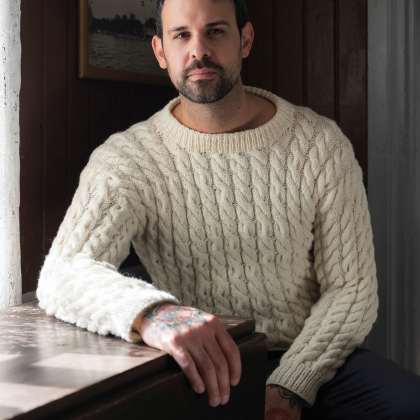 Bönan - herrtröja med flätor