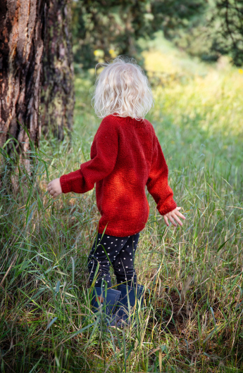 Frideborg – rundstickad barntröja