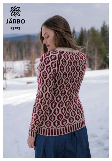 Lövfall – mönsterstickad raglantröja