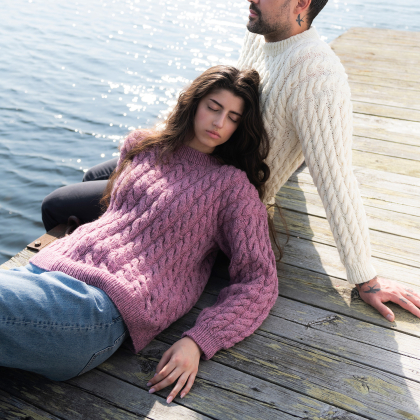 Bönan - damtröja med flätor