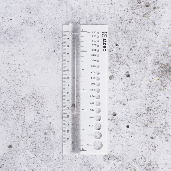 Stickmått med linjal från Järbo