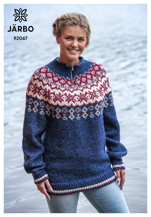 Trines mönsterstickade sporttröja