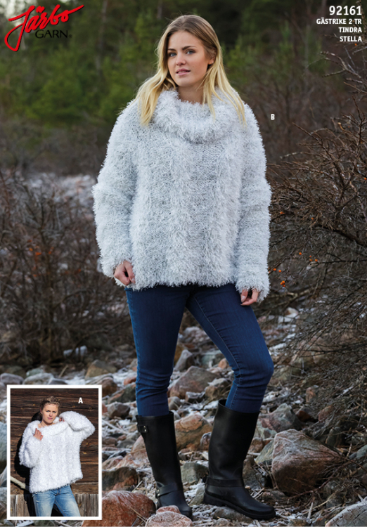 Fluffy - oversize tröja till dam