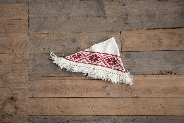 Järnblomma – stickad sjal