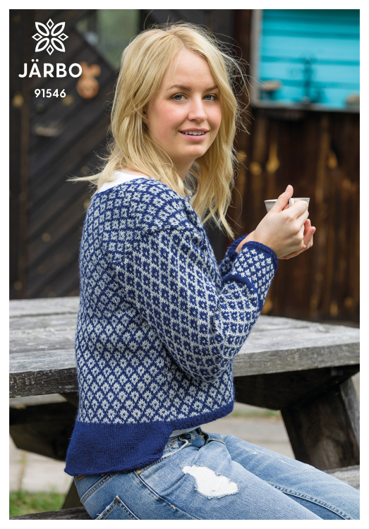 Tröja i Järbomönster