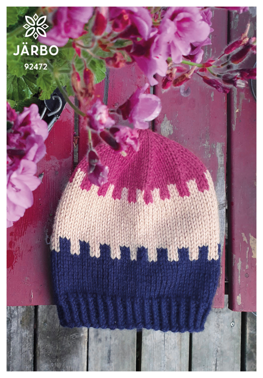 Pusselbitar - lättstickad mössa till stor och liten