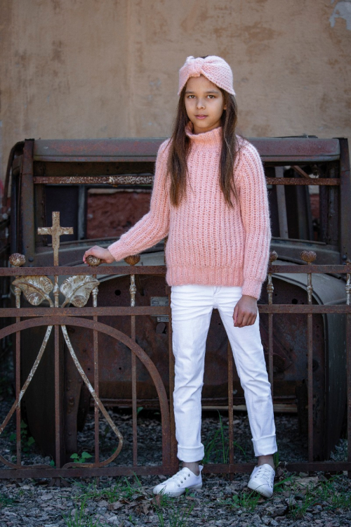 Patsy - patentstickad barntröja