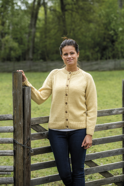 Basplagg med raglan, i Kambgarn