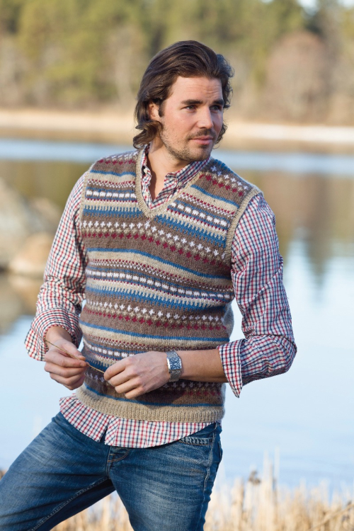 Gerhard - mönsterstickad slipover