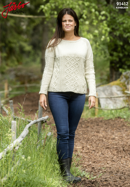 Mollys twist - raglantröja med flätor