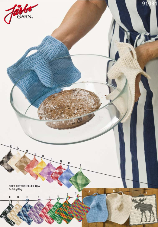 Pannlapp med och utan tumgrepp