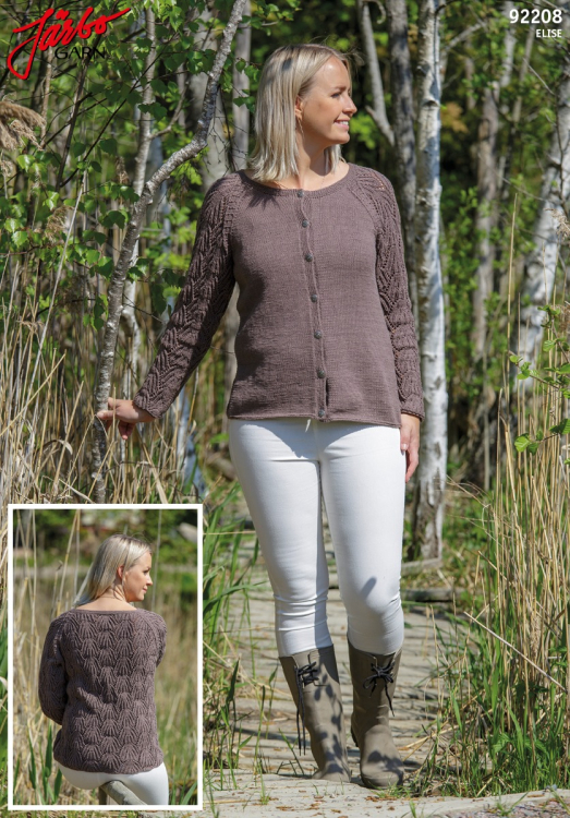 Damkofta med spetsärmar