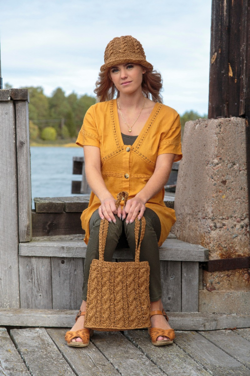 Axelremsväska med flätor