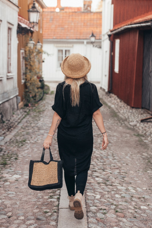 Jenny - pappershatt och midjeväska 