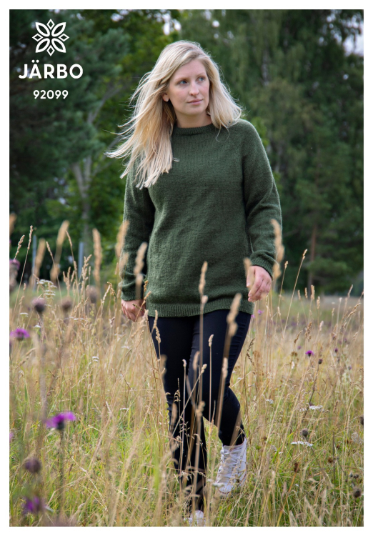 Mosse - slätstickad raglantröja