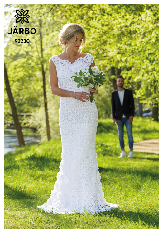 Virkad brudklänning