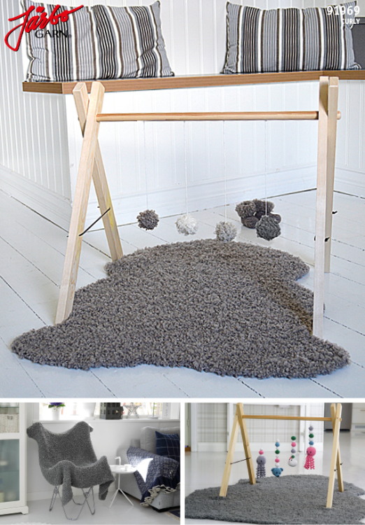 Stickat fårskinn eller fäll