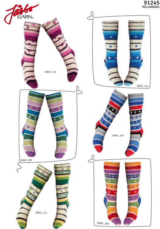 Socka med långt skaft