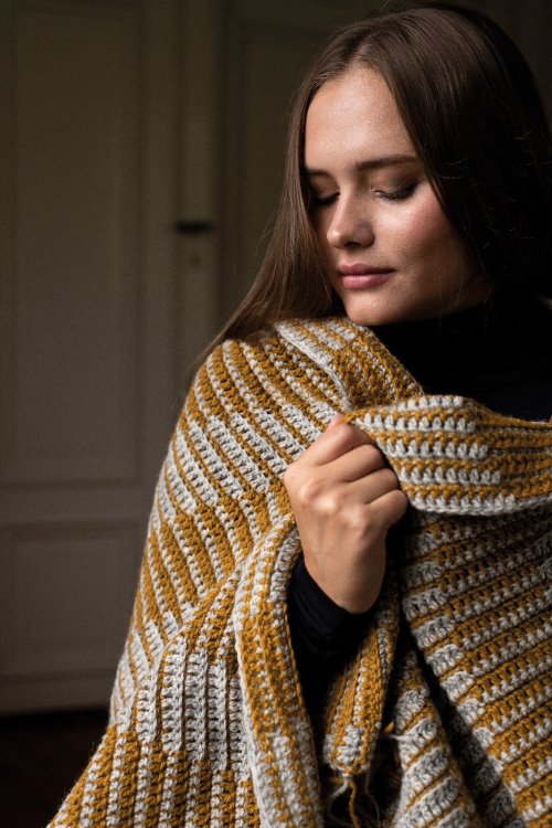 Angulus - virkad pläd