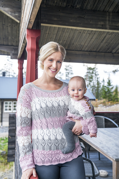 Matchande mamma och babytröja 