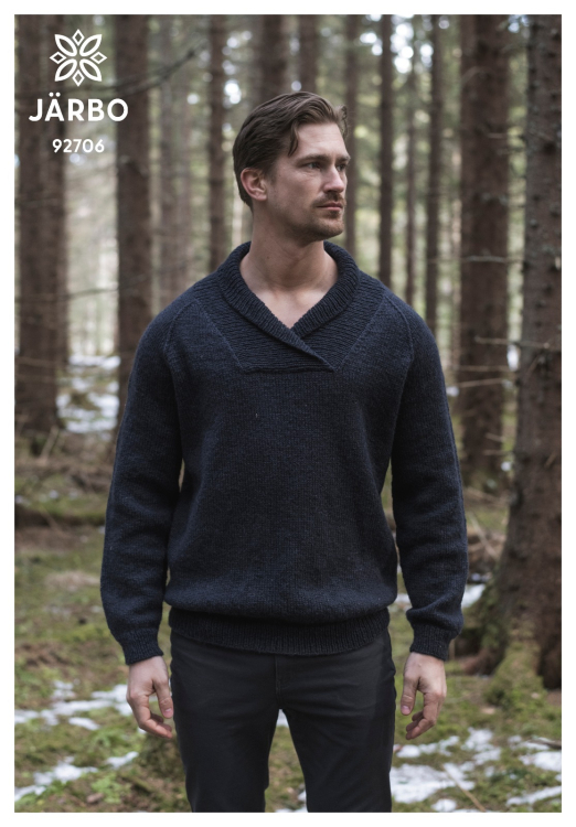 Ask - tröja med sjalkrage