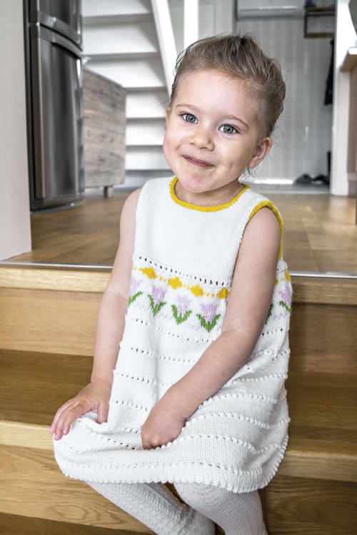 Tulipan – barnkofta och klänning