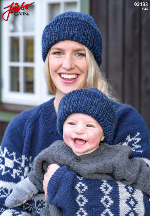 Mössa till vuxen och baby