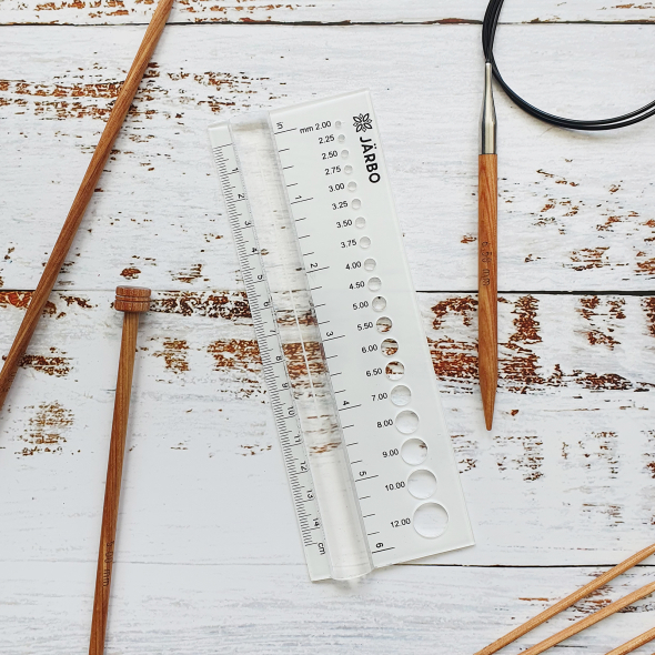 Stickmått med linjal från Järbo