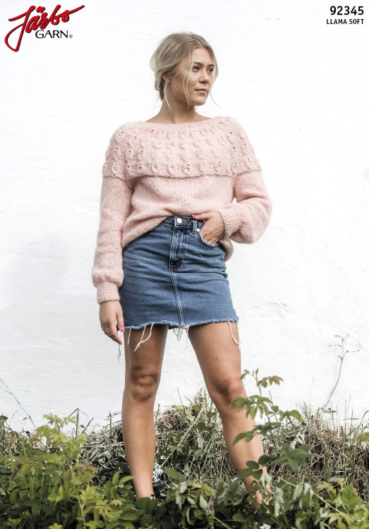 Orkidé – tröja med strukturok