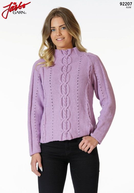 Damtröja med flätor