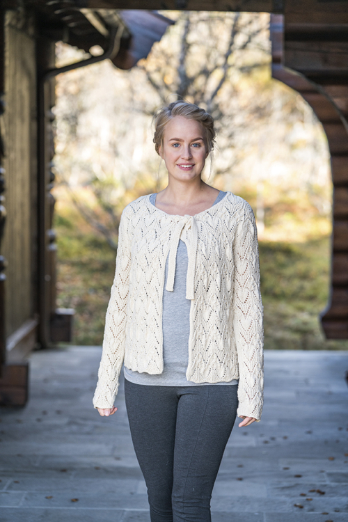 Damkofta med knytband